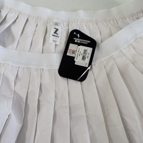 Zoozatz Mini Skirt Womens XL White ATM Aggies School Pleated Tennis Academia Y2K - Picture 3 of 8
